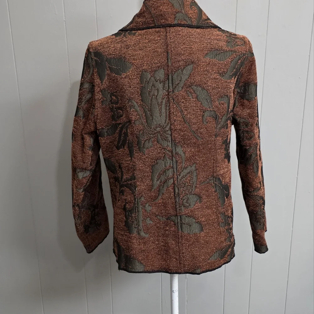 Parsley & Sage Tapestry Reversible Boho Art Blazer Jacket - Picture 7 of 14